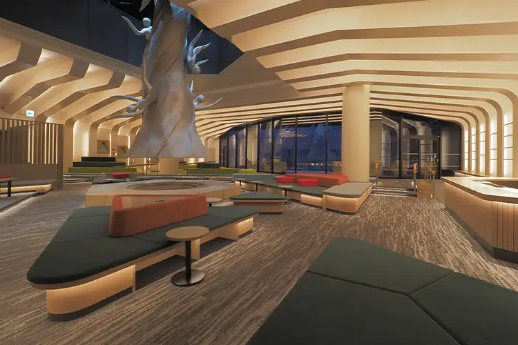 奥入瀬渓流ホテル・パブリックスペースデザイン2のINDX写真