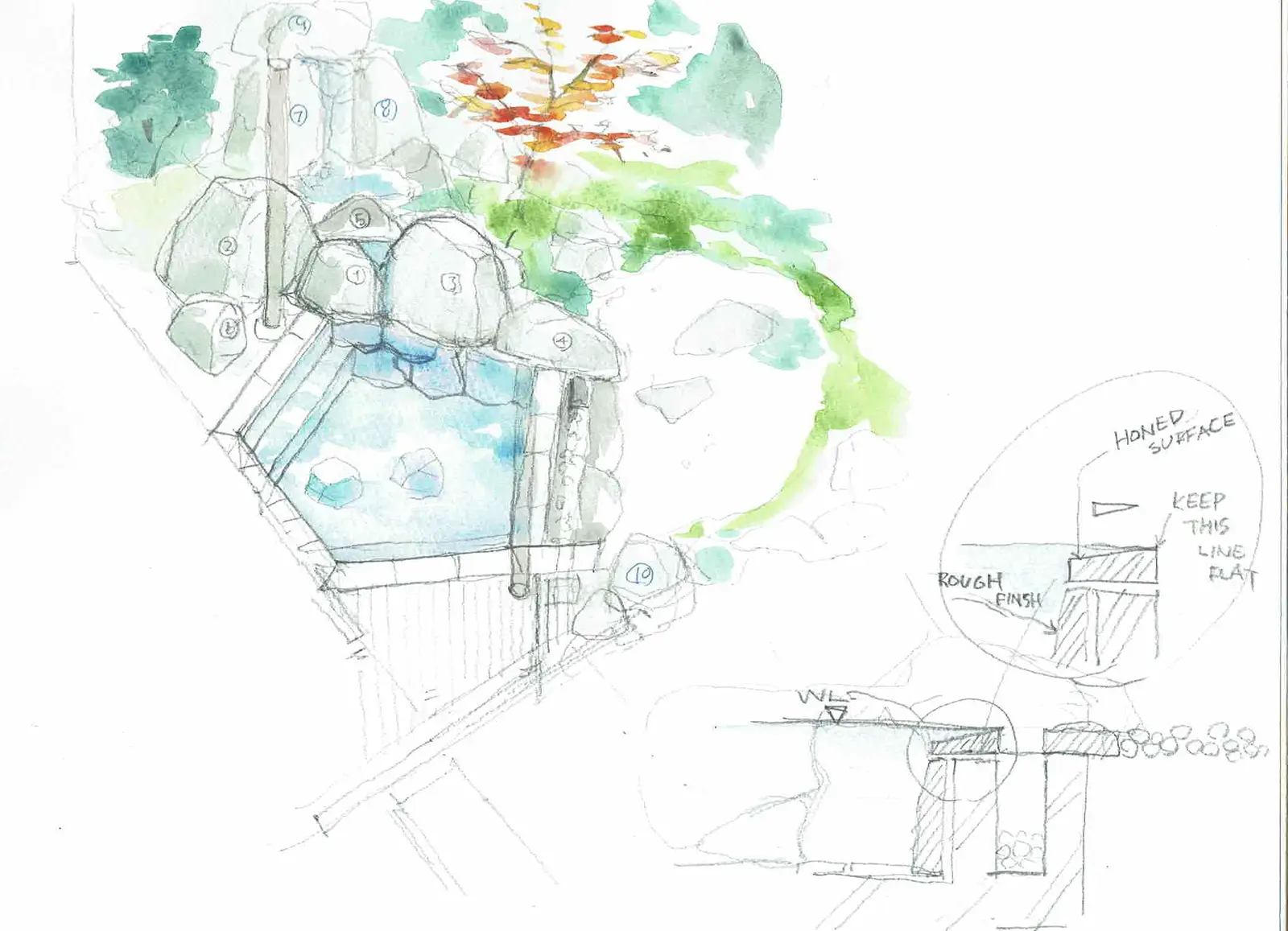 ゲストハウスの露天風呂 8