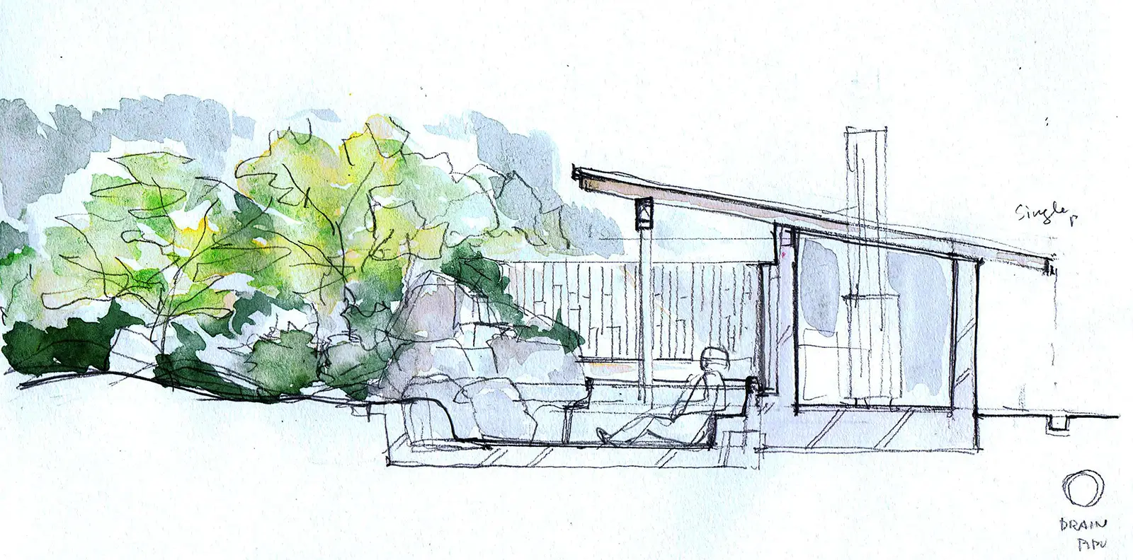 ゲストハウスの露天風呂 10