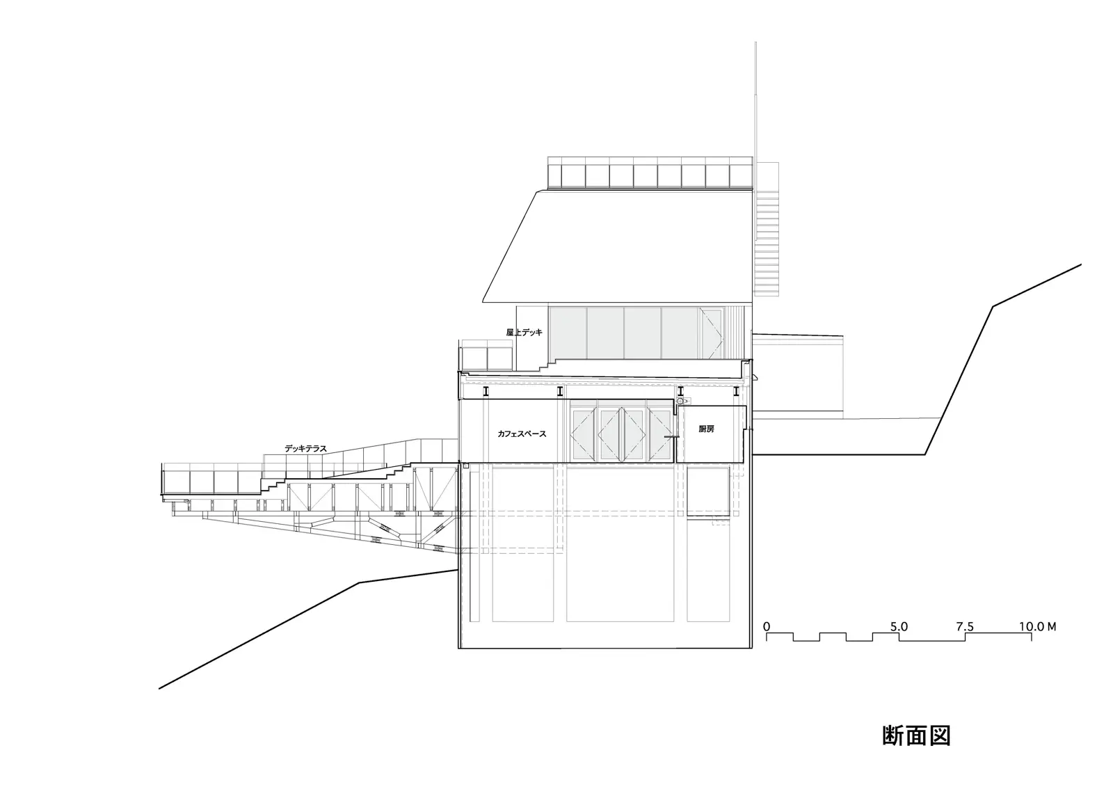 トマムリゾート雲海テラス: 新デッキテラス「雲cafe」の図面 44